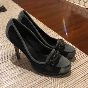 ⚡️BLACK AND GRAY HEEL